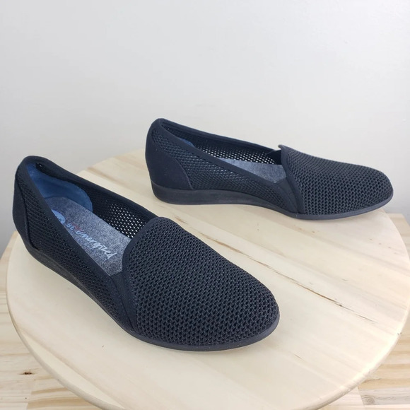 Dr. Scholls Wedge Slip On Shoes Sz 8 Dawn It Black Comfort Casual Comfy Career - Picture 5 of 8